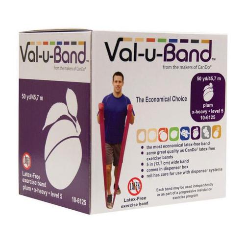 Val-u-Band, latex-free, plum 50 yard | Alternative to dumbbells, 1018014 [W72010], Ленты для упражнеий