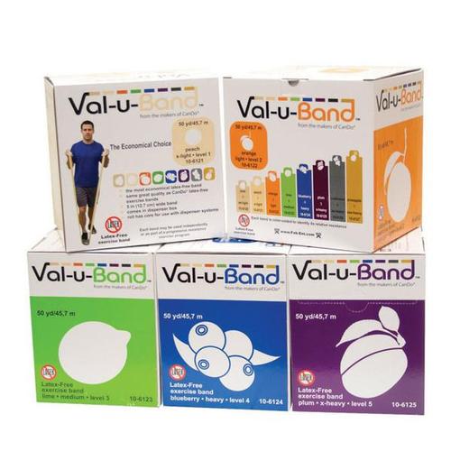 Val-u-Band, latex-free - 45 m - 5 pc set | Alternative aux haltères, 1018015 [W72011], Bandes élastiques