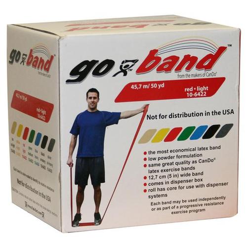 CanDo Go-band, red 50yard | Alternative to dumbbells, 1018055 [W72051], Exercise Bands