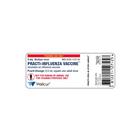 Practi-Etiqueta de Frasco de Vacina de Influenza de 5ml (x100), 1025061, Simuladores Médicos