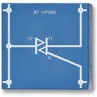 Симистор , BT 137/800, P4W50, 1012980 [U333088], Система элементов со штепсельным соединением