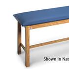 Hausmann Ind. Treatment Table with H-Brace, Natural Oak, W42701, Tables de massage classiques