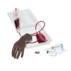 Переносной тренажер «Рука с кистью» для внутривенных инъекций Темная кожа, 1017959 [W44797B], Тренажеры по инъекциям и пункциям