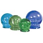 Color Glass Cupping Set, 4 pieces, W53126GC, Ventouses