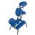 Chaise de massage Pro design ergonomique 12 kg, bleu marine, 1013730 [W60606B], Chaises de massage (Small)