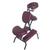 Chaise de massage, modèle de base - bordeaux, 1018647 [W60606BU], Chaises de massage (Small)